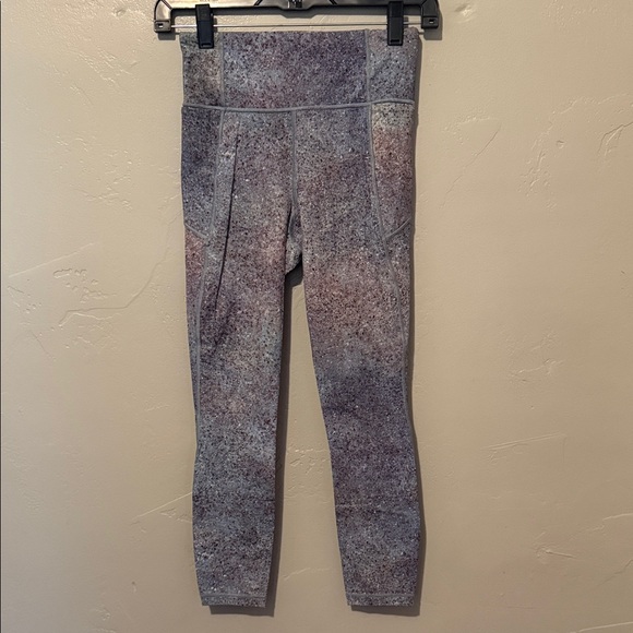 lululemon athletica Pants - Lululemon Athletica Purple and Gray Leggings 4